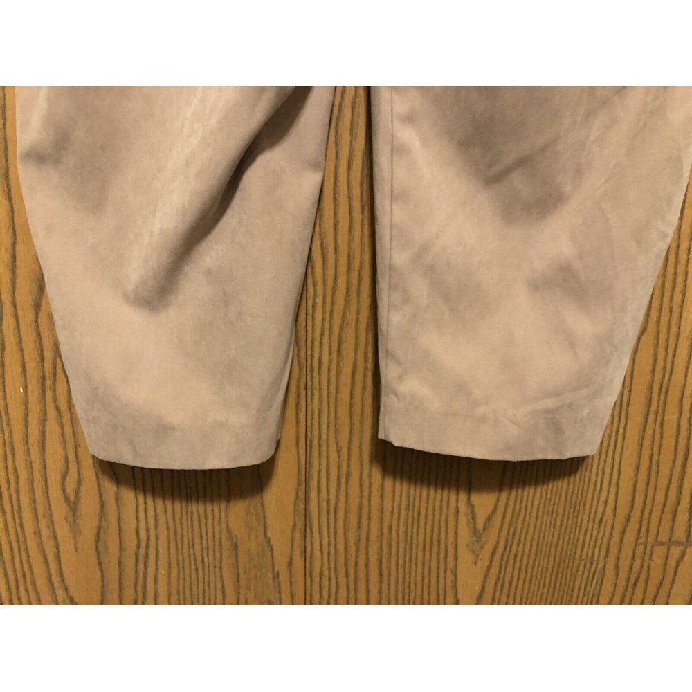 Alfred Dunner Pants Womens Size 18W Brown Faux Seude Lined 27" Inseam - Picture 8 of 10